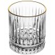 Copo Avulso 330ml com Fio de Ouro Deli Diamante Cristal Ecológico